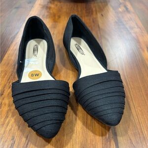 SEYCHELLES Black Pointed Toe Flats MANDY - 8W